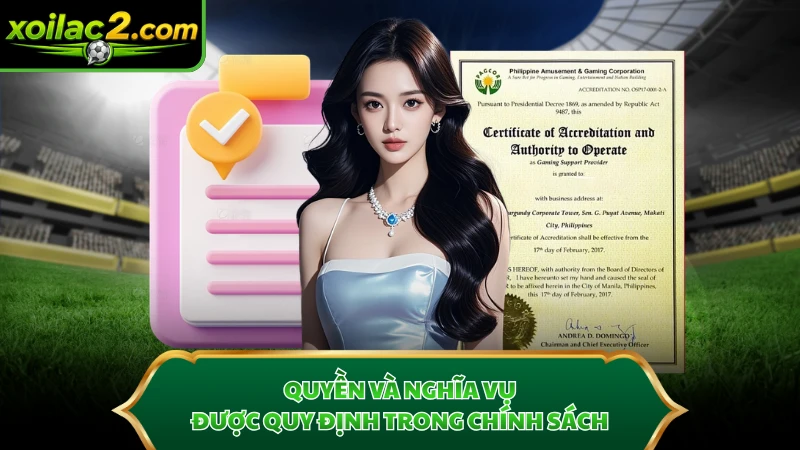 Quyền và nghĩa vụ được quy định trong chính sách